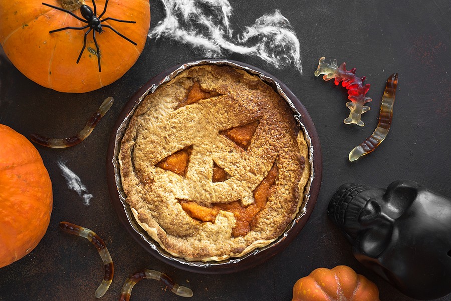 bigstock-Halloween-Pumpkin-Pie-313734781